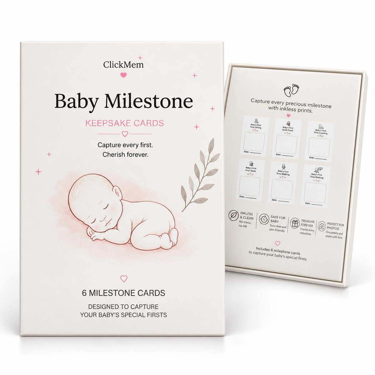 Baby First Milestone Cards – 6 Milestones